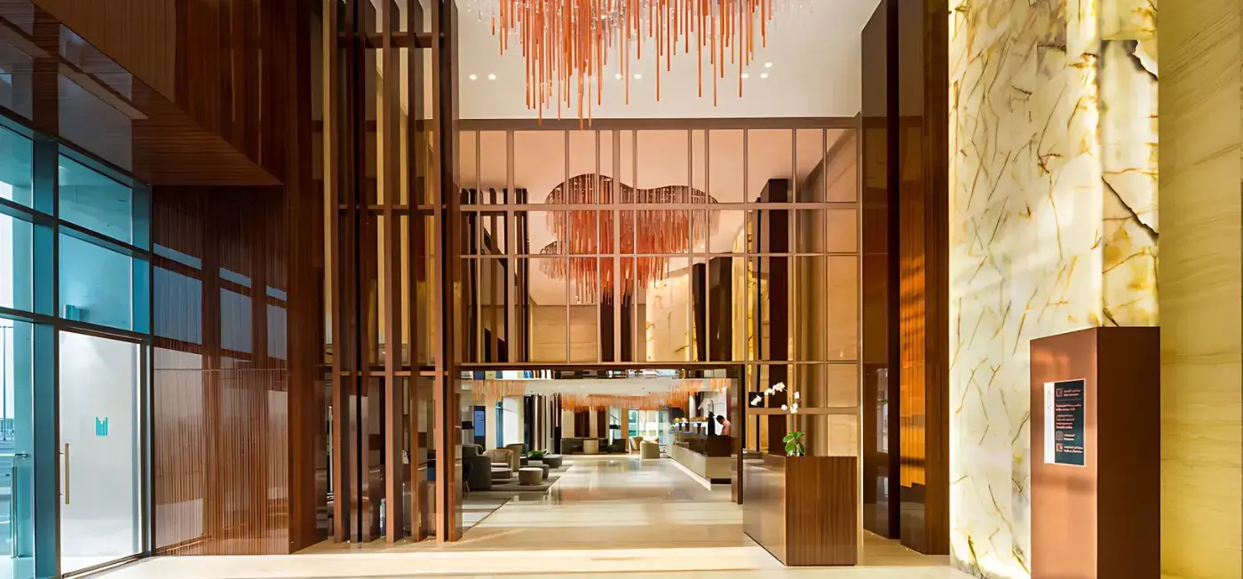 Lobby view of Millennium Place Barsha Heights Hotel Dubai